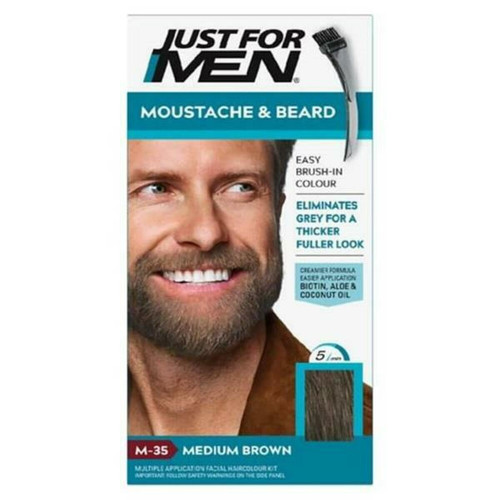 Just For Men - Coloration Barbe Châtain - Couleur Naturelle - Coloration cheveux barbe just for men marron