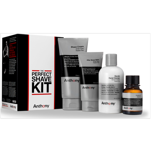 Anthony - The Perfect Shave Kit - Coffret Complet Rasage - Huile a barbe